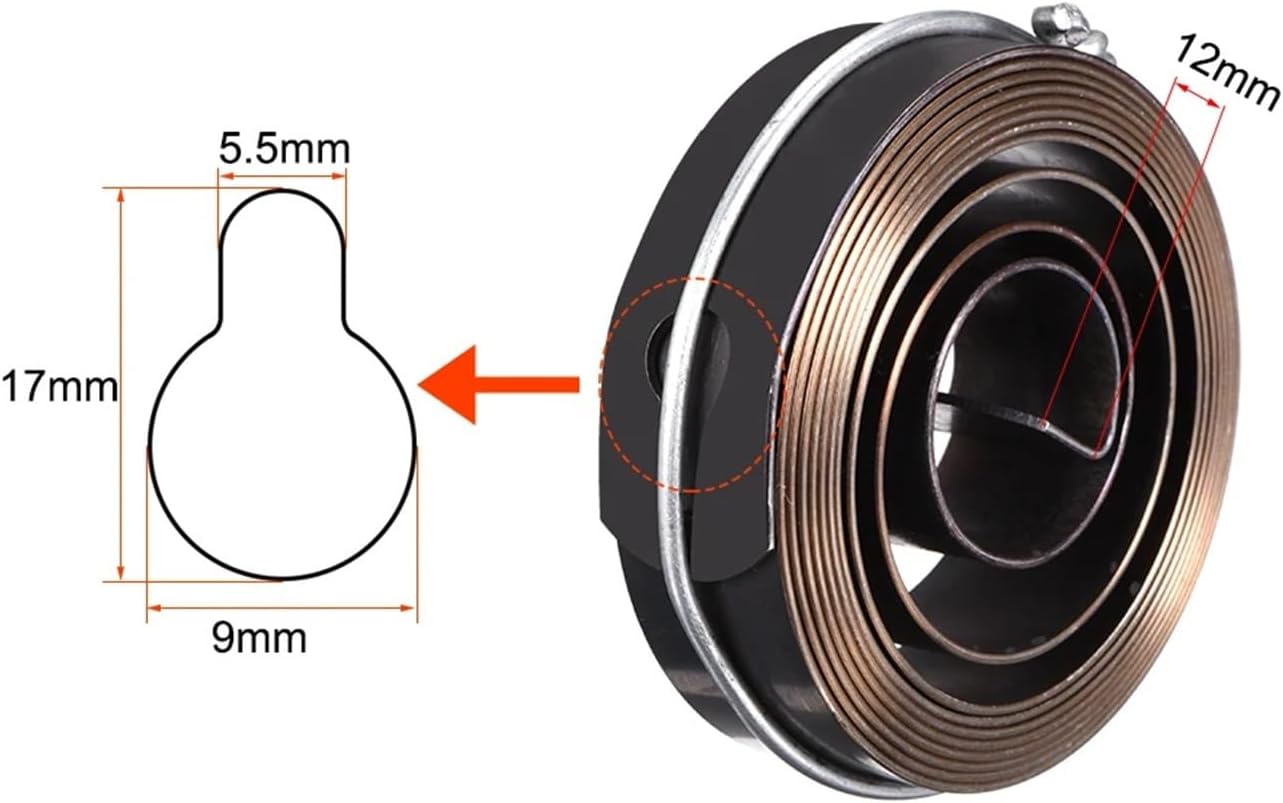 1Pcs Drill Press Spring Quill Spring Feed Coil Spring Assembly Blackening Inner Hook 1800mm 68x19x1mm/68x19x0.7mm(68x19x0.7mm)