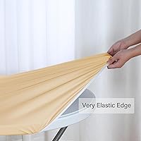Vista 7 de Obstal Fitted Round Table Cloth, Reversible Waterproof Stain Resistant Elastic Stretch Tablecloth, Wipe Clean Table Cover for Outdoor