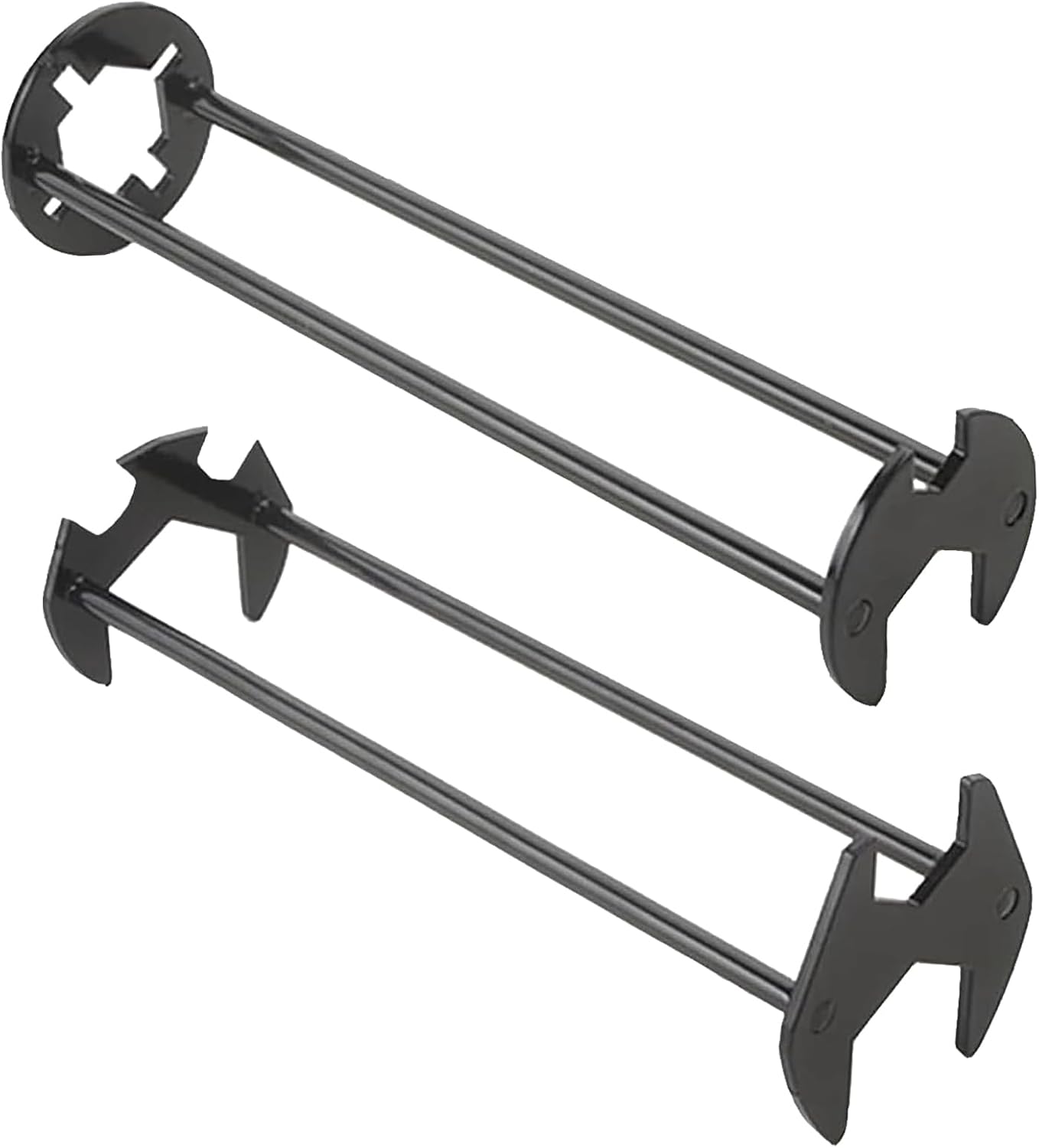 2 Pcs Faucet Basin Wrench Multifunctional Sink Faucet,Installation Tool,Under Sink Plumbers Wrench Two-Shaft Design,Sink Drain Drench for Confined Spaces,Suitable for Small Spaces, Bathroom Homes