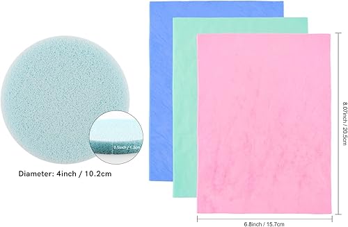 Miniatura 2 de BAOFALI Juego de 5 unidades de esponja de limpieza de sellos, herramienta de eliminación de tinta para aplicable a sellos de tela de limpieza,