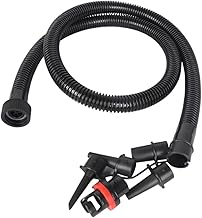 Perfeclan Tuyau de Pompe à air Gonflable, Connecteur d'Accessoires pour Dispositif de Gonflage, Tuyau en PVC de Pompe à Main de 1,2 m pour Bateau Piscine, Pneumatique, Bouées, Connexion Étanche