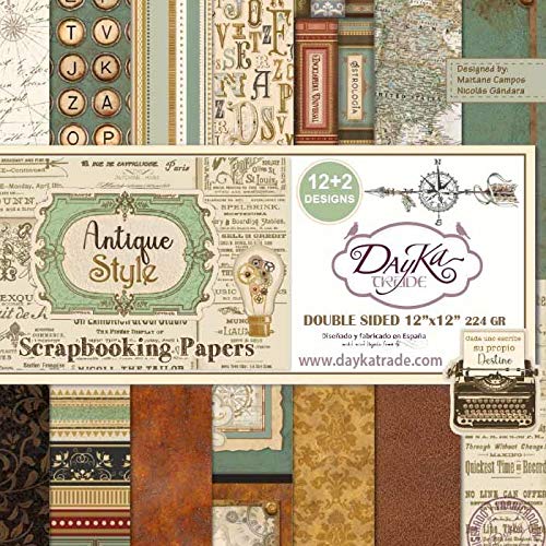 Dayka Trade Antique Style Scrapbooking KIT, multicoloured