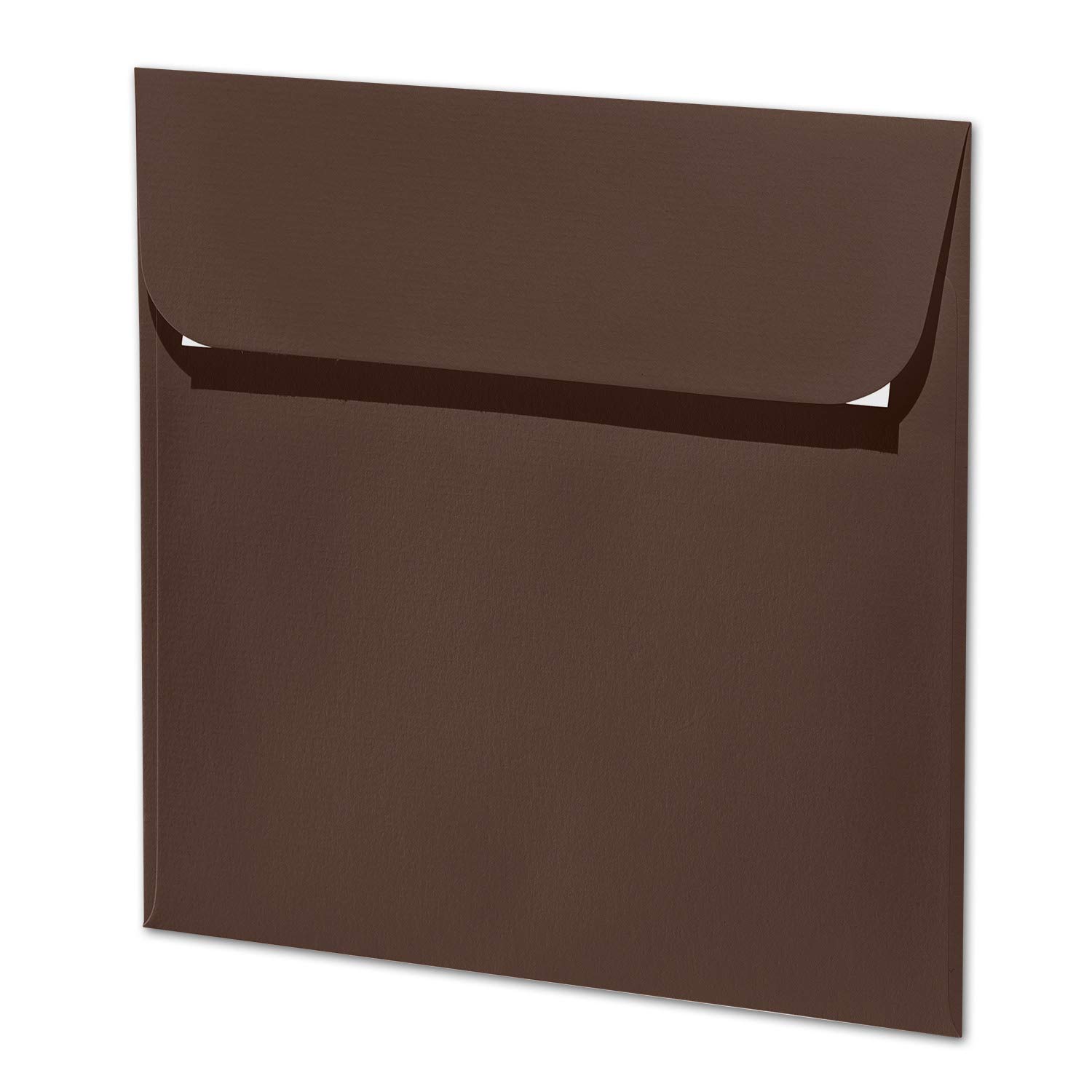 ARTOZ 150 x kwadratowe koperty brązowe (brązowe) 100 g/m² – 16 x 16 cm – koperta bez okienka – koperty z klejem