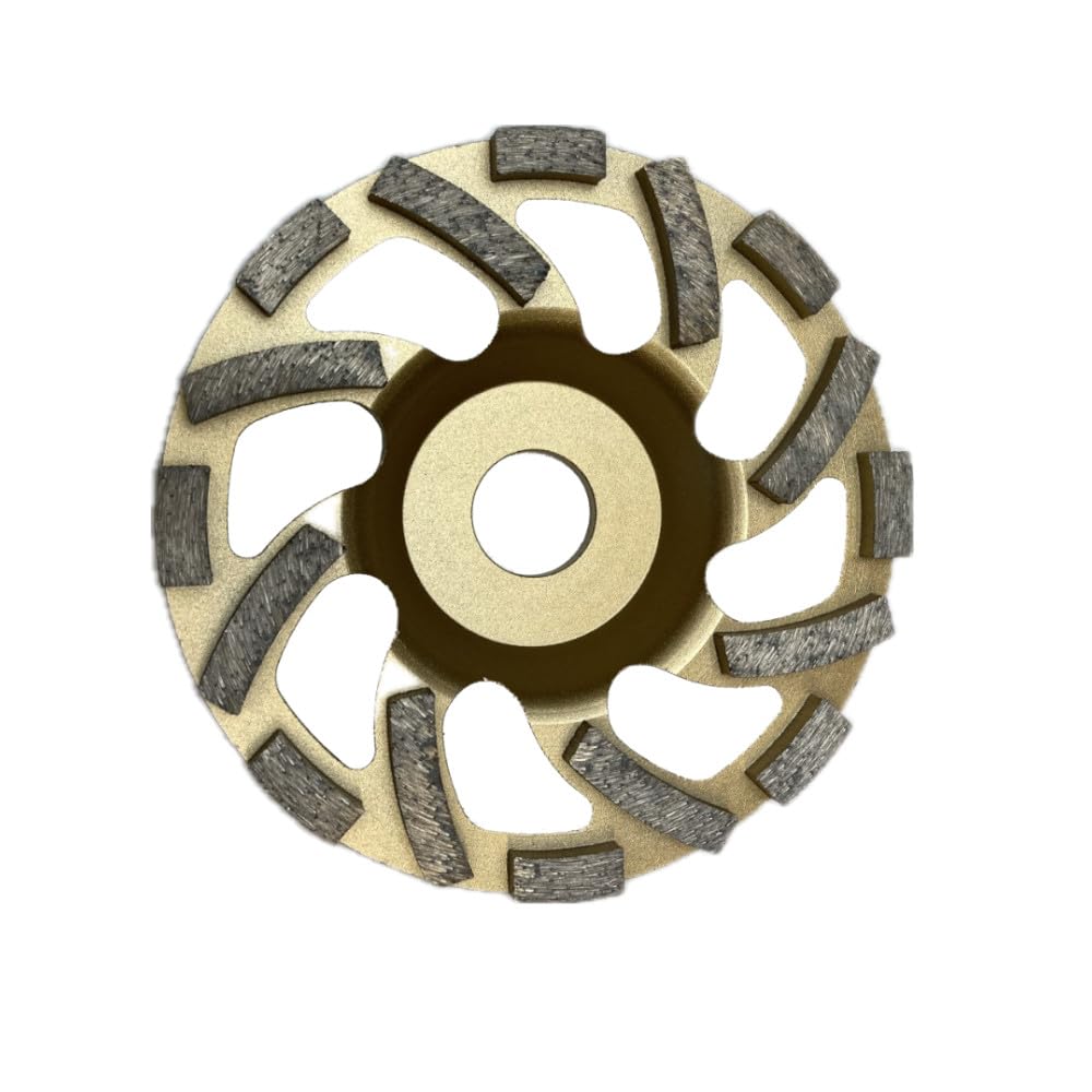 Trade-Shop - Plato de lijado profesional (3 unidades, 125 mm de diámetro, 22,23 mm, orificio para muchas herramientas eléctricas/16 segmentos turbo de 5 mm)