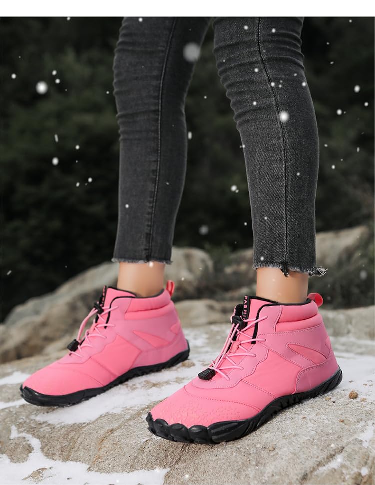 Mens Womens Waterproof Snow Boots Non-Slip Boots Lightweight Barefoot Breathable Winter Shoes for Outdoor Camping4