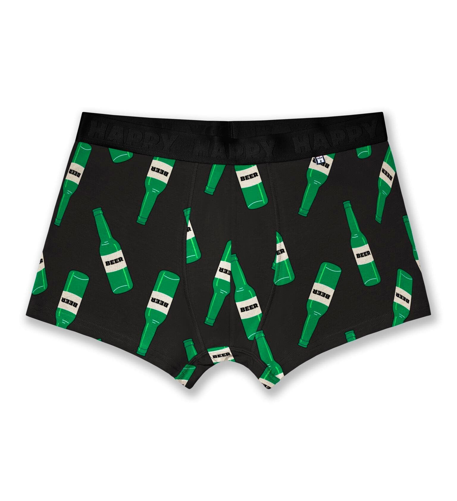 Zabawne bokserki Happy Socks w kształcie butelki piwa, wykonane z bawełny, 3 sztuki – rozmiar L