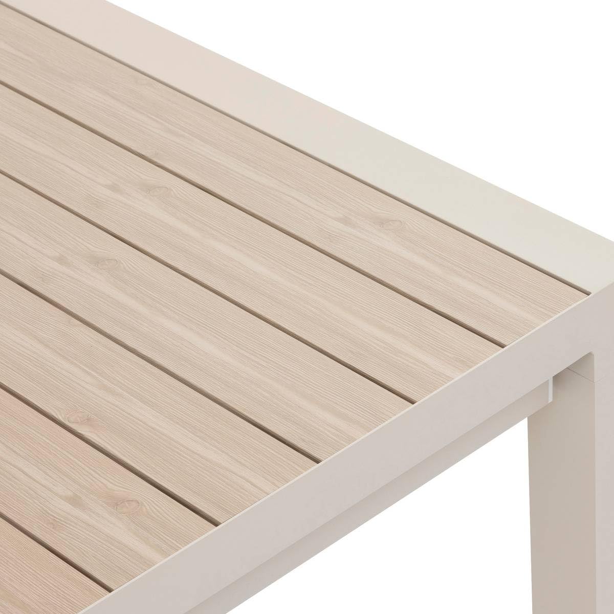 Hespéride - Table de Jardin Extensible Evasion Argile - 10 Places - Aluminium Traité Epoxy Antirouille - Meuble d'Extérieur à Rallonge Automatique
