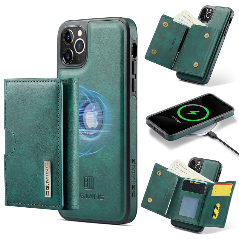 Étui iPhone 11 Pro Max avec blocage RFID anti-piratage et charge sans fil