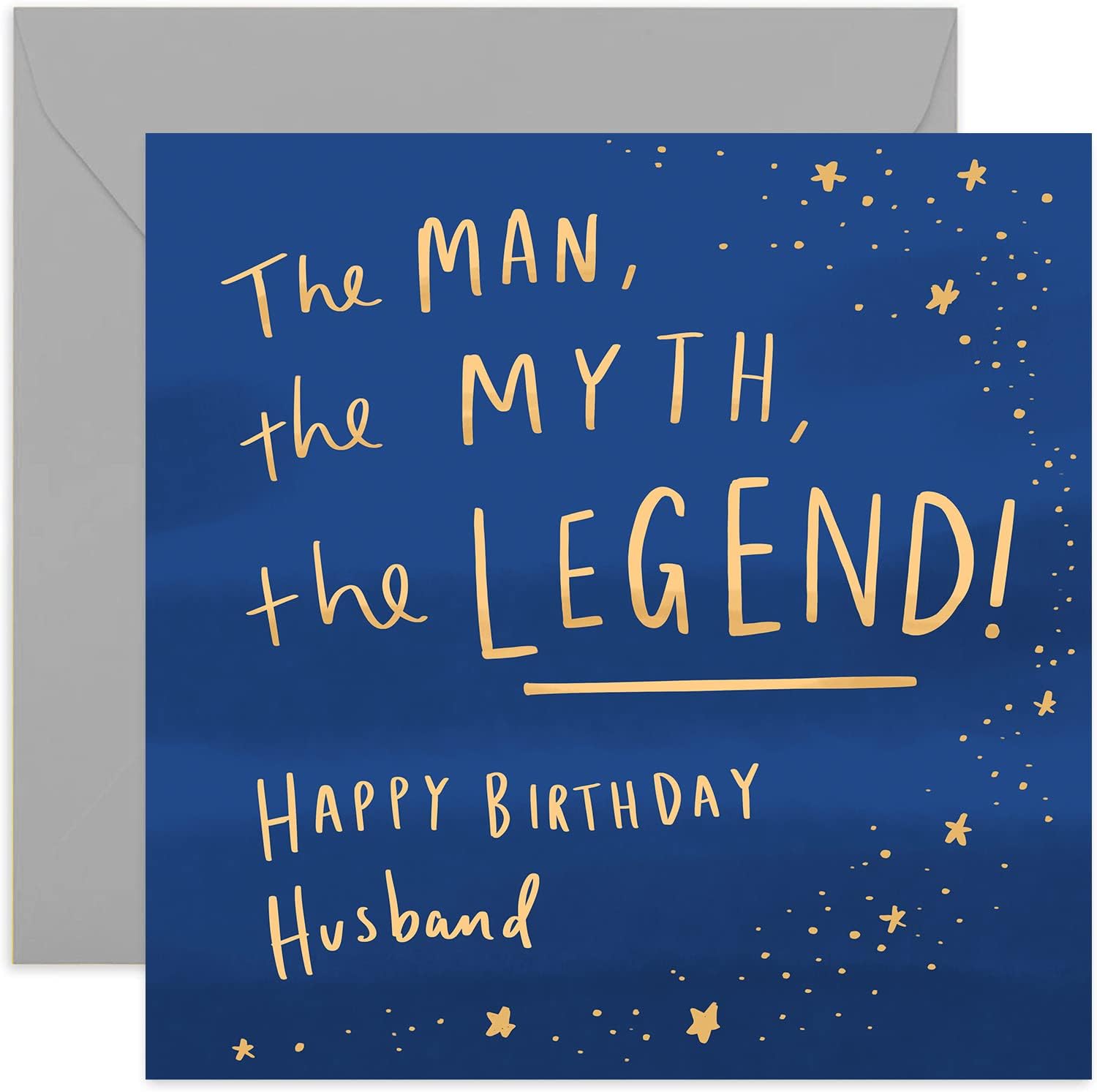 Old English Co. The Legend Birthday Card for Boyfriend - Fun Birthday Card for Men | Humorous Birthday Joke For Him | Special Birthday Card for Boyfriend | Blank Inside & Envelope Included (Husband)