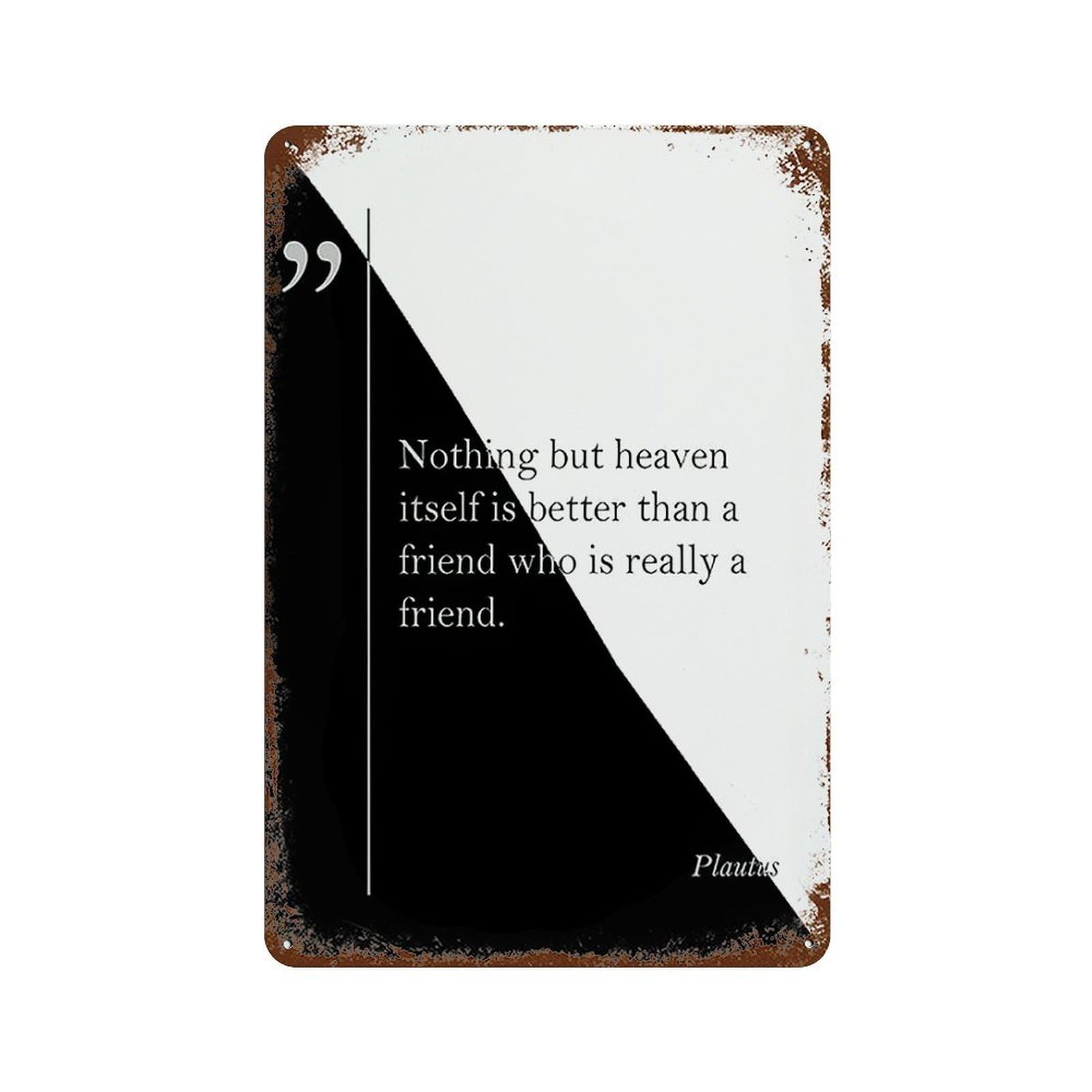xiaoxiaoshen Quote Nothing But Heaven Itself By Plautus Wall Decor Art Metal Tin Poster Modern Home Decor Art Home Bar Shop Decorations Vintage Sign 30x20cm