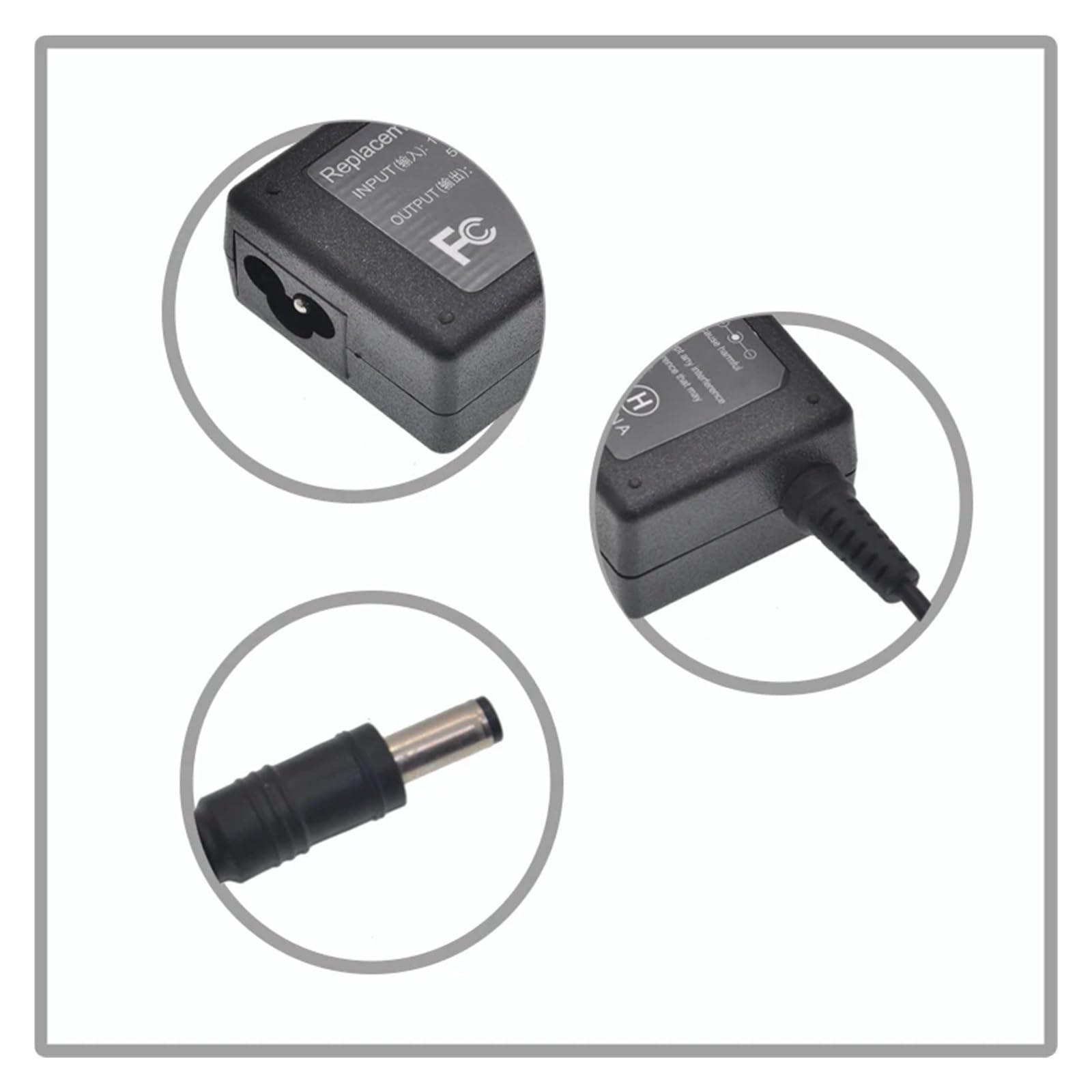 AC100-240V 50-60HZ 19V 3.42A 65W Chargeur Adaptateur Secteur for Ordinateur Portable 5.5Mm * 2.5Mm(EU)