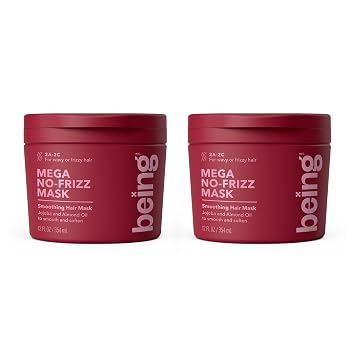 being MEGA NO-FRIZZ Smoothing Hair Mask with Jojoba and Almond Oil 354mLPack of 2