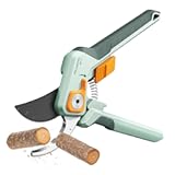 PrunePro Pruning Shears for Gardening Professional Bypass Hand Pruner Up to 1 Inch Cut Capacity Sharp Stainless Steel Blade Garden Scissors Plant Flower Garden Clipper 1 Pack