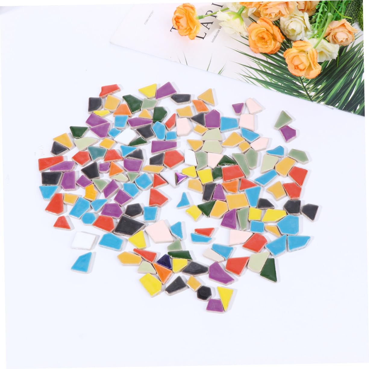 Fragmentos de Mosaico de Cristal DIY Irregulares 500g para Manualidades