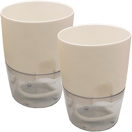 Amazon Co Jp 3world 植木鉢 自動 給水 北欧風 ノルディック プラスチック プランター Sw1745 ホワイト 4 2個セット Diy 工具 ガーデン