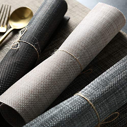 Set de table PVC lot de 4 design rectangulaire de haute qualité pour table à manger - 5