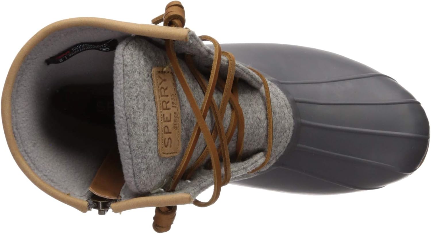 sperry saltwater emboss wool dark grey
