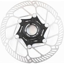 MicrOHERO Ultralight MTB/ROAD Dual Purpose 2-Piece Stainless Steel/Aluminum Alloy Floating Disc Rotor Center Lock Size  5.5 / 6.3 / 7.1 inches 140 / 160 / 180 mm S1 Piece Black, S1  160 mm