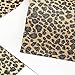 David Angie Fine Glitter Leopard Printed Faux Leather Fabric Sheet 5 Pcs 8