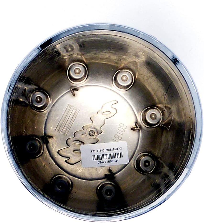89-8114 / Ultra 8-Lug Chrome Push Thru Center Cap