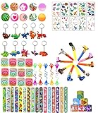 Tallgoo Party Gefälligkeiten für Kinder,Party Mitgebsel,78 Stück Karneval Preise Spielzeug Bulk Mit Spiralen Geschenk,Schnapparmband,Tattoo Kinder Party Kinder Give Aways