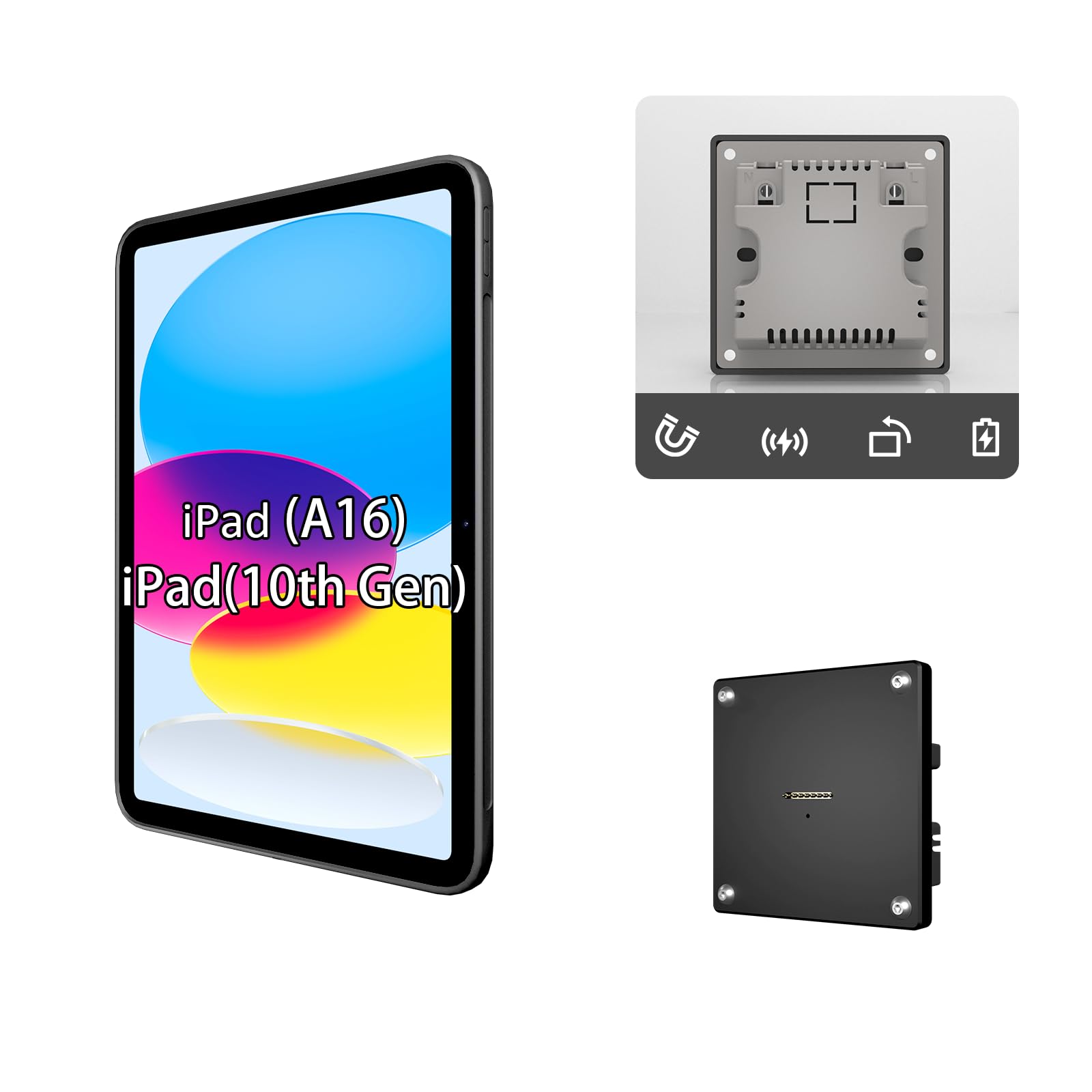 iPadアクセサリー KIT Amazon.com: Zilvex Wall Mount Charging Kit for Apple iPad 10th