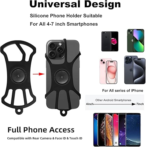 Miniatura 2 de Correa de mochila para teléfono celular, uso como correa de hombro para teléfono o senderismo, alpinismo, escalada, viajes, cordón en espiral para