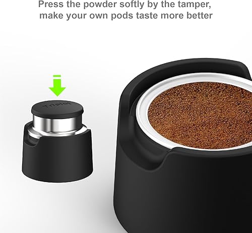 Miniatura 4 de Triplot Kit de cápsulas Vertuo reutilizables, para reutilizar cápsulas Nespresso Vertuo, con 50 tapas de sellado de papel de aluminio, asiento de