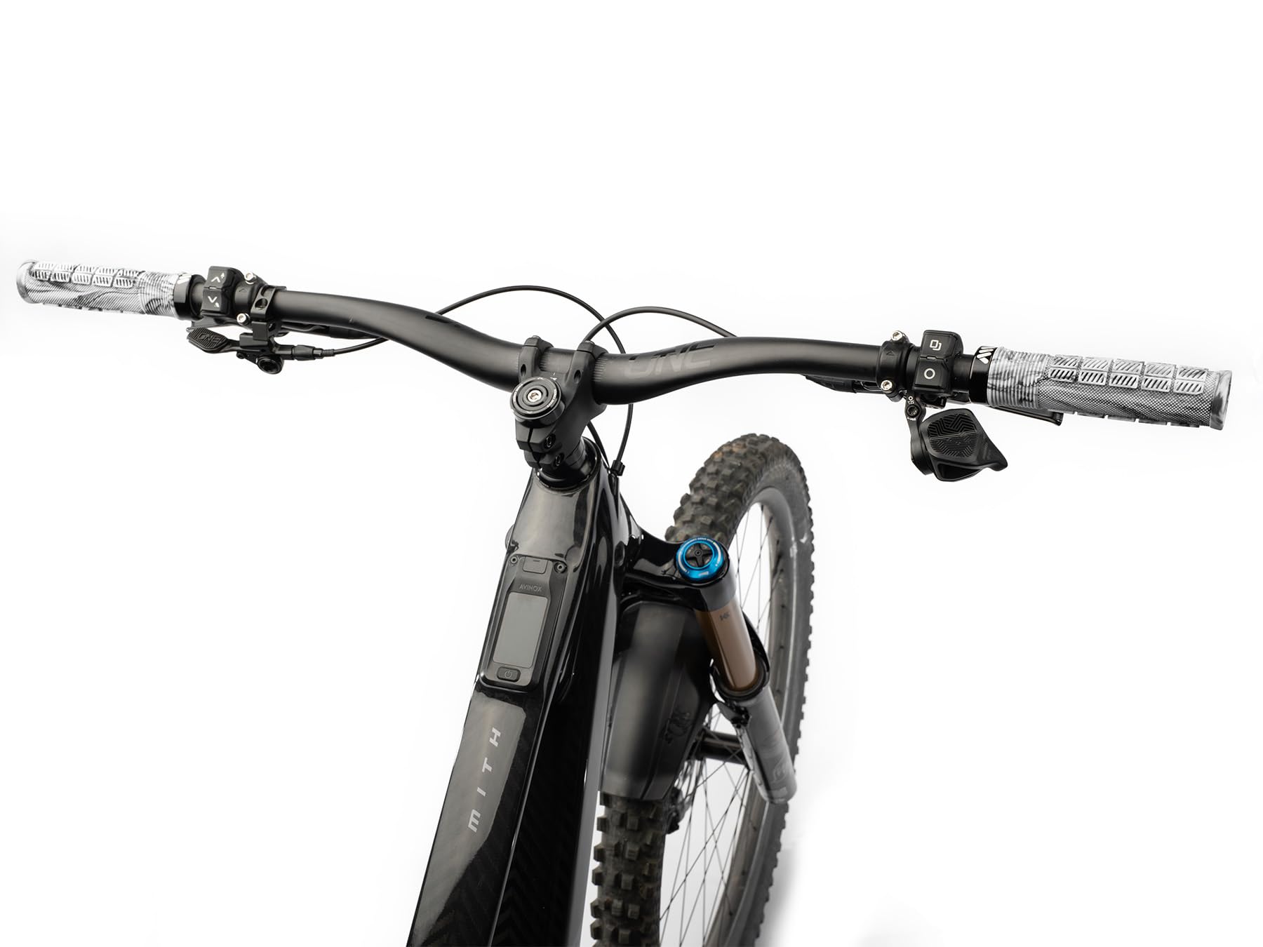 Poignée VTT AMS Rise Haut de Gamme Confortable antidérapante Lock-on Micro-Diamond Trail Enduro