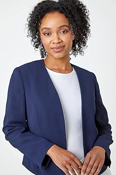 Navy blue jacket womens wedding Clearance