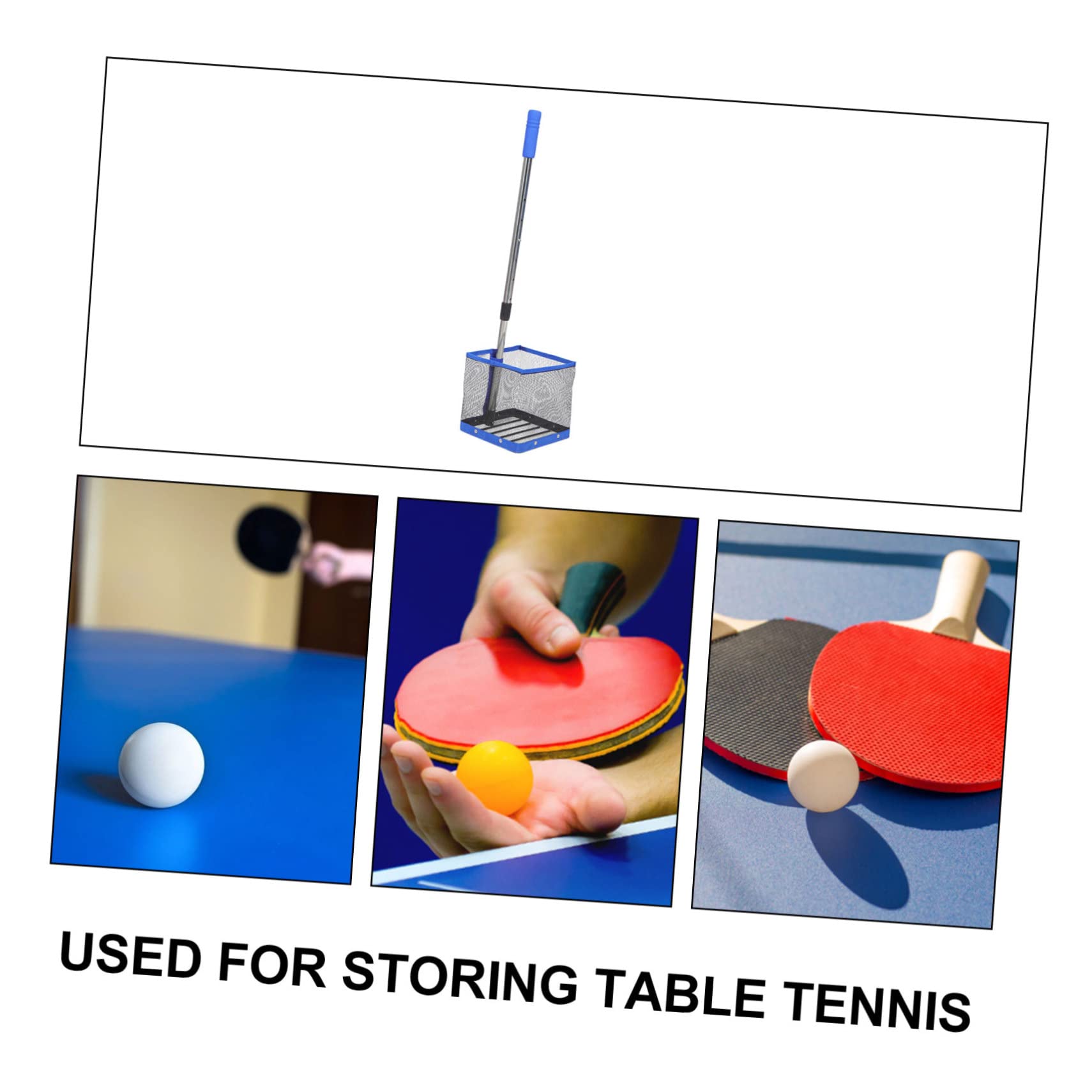 Abaodam Recogedor de Bolas de Pong Portátil con Retráctil Bolas de Tenis de Práctico y Duradero Entrenamiento y Ejercicio