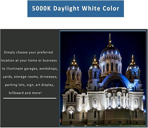 Miniatura 2 de YRXC Luces LED de arandela de pared de 72 W, 3.2 pies40 120 V, IP65, impermeable, lineal, barra de luz diurna, 5000 K, paredes, vallas