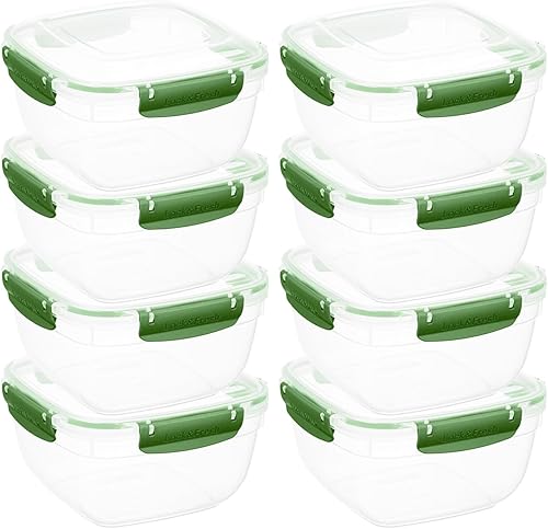 Superio Contenedor de almacenamiento de alimentos, 80 oz, verde