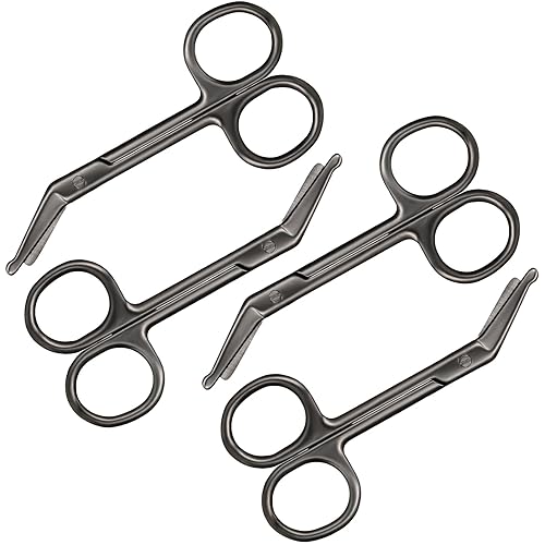 Miniatura 7 de Tijeras de ostomía para vendaje, tijeras de enfermería, tijeras de acero inoxidable para médicos, enfermeras, enfermería veterinaria en el hogar,