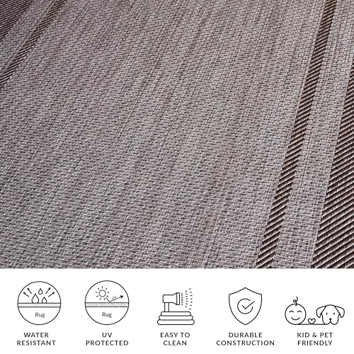 Tapete SAFAVIEH 2'3" x 6'7" Runner Beige y Marrón miniatura 6