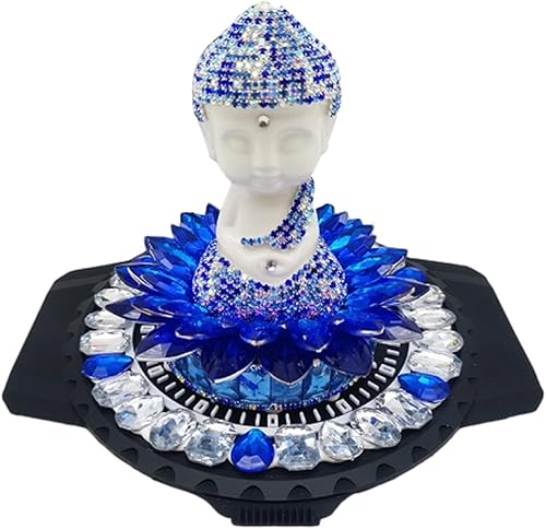 VIDECOR Buddha Statue Ceramic Buddha Statue Little Tathagata Buddha Statue Lotus Seat Baby Buda Set Home Decor Desk Decoration Car Ornament Buddha