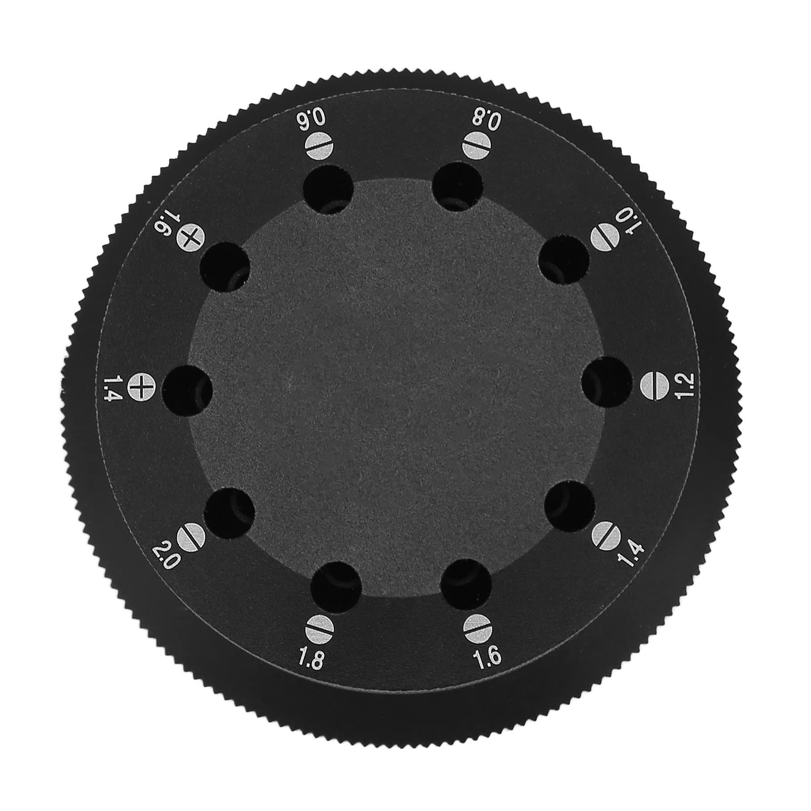 Base de destornillador para reloj de aluminio ZenithAur, 10 orificios de 0.6 a 2.0 mm