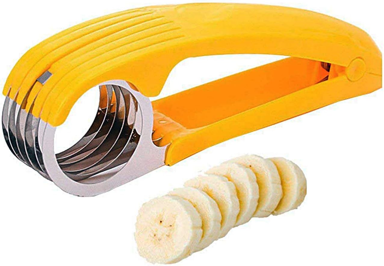 GOPINATHJI Kitchen Tool Stainless Steel Sausage Banana Slicer Fruit Strawberry Cucumber Cutter Slicer Handy Slicer