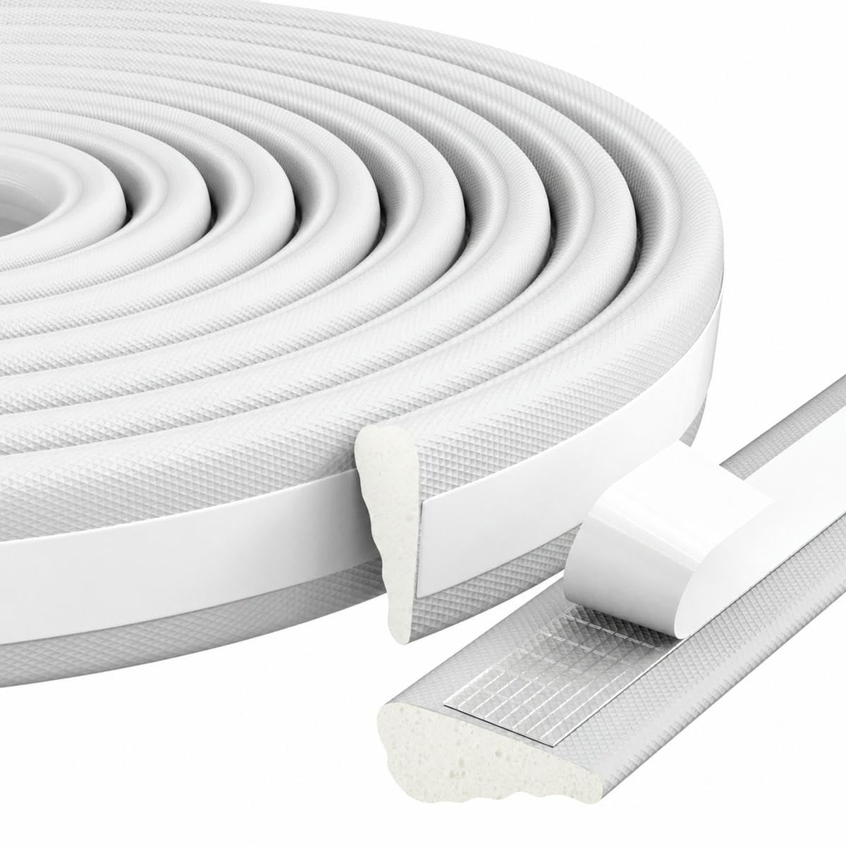 Door and Window Sealing Strip Sound Insulation self-Adhesive Filling Winter Warm Weather Strip self-Adhesive Foam Sealing strip-gray-5M