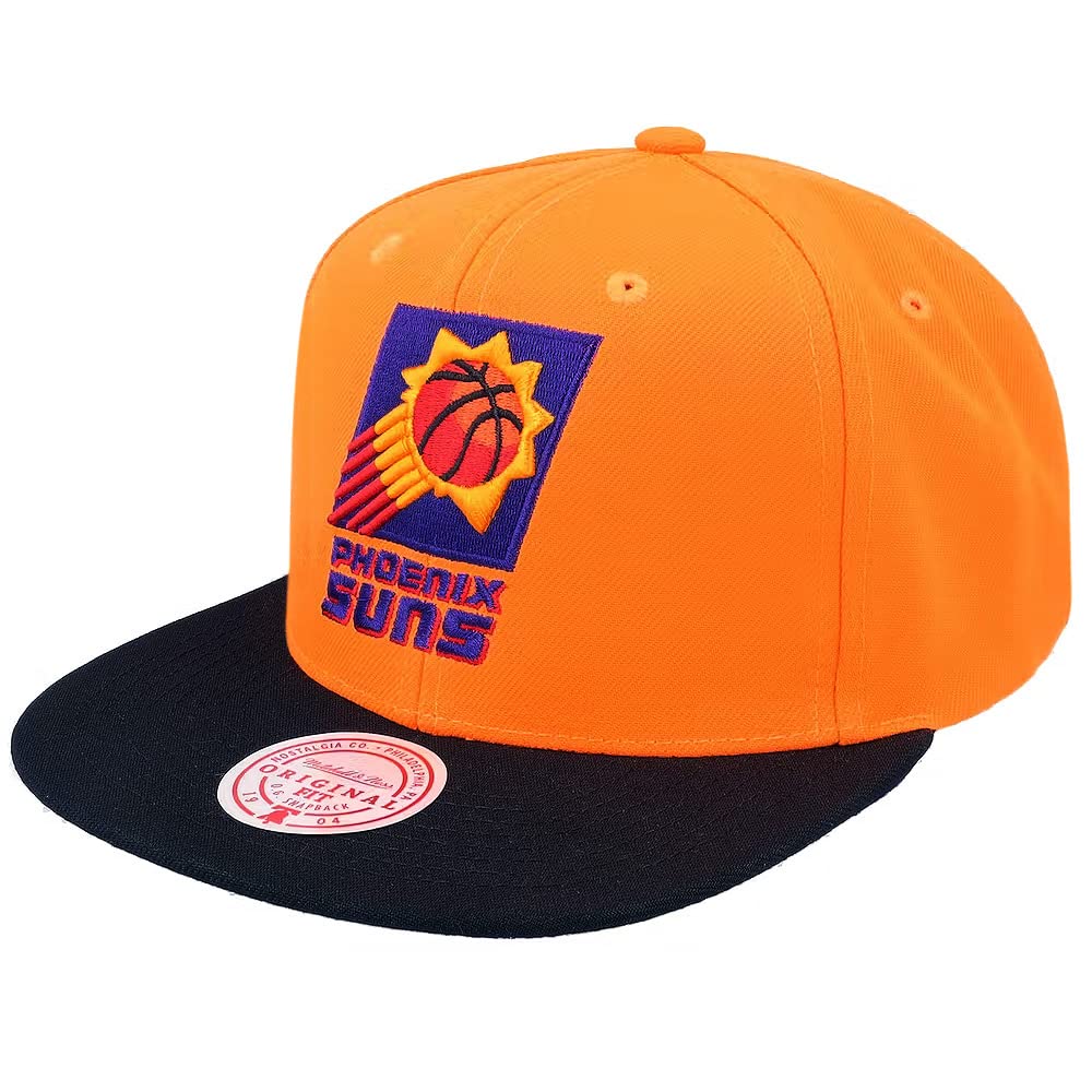 Mitchell & NessPhoenix Suns 2Tone Core Classic Snapback Cap, Adjustable Hat Orange Black