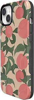 Casely iPhone 14 Case | Feeling Peachy | Blush Vines Case | Compatible with MagSafe | Bold Protective Case Design, B-255U-MS