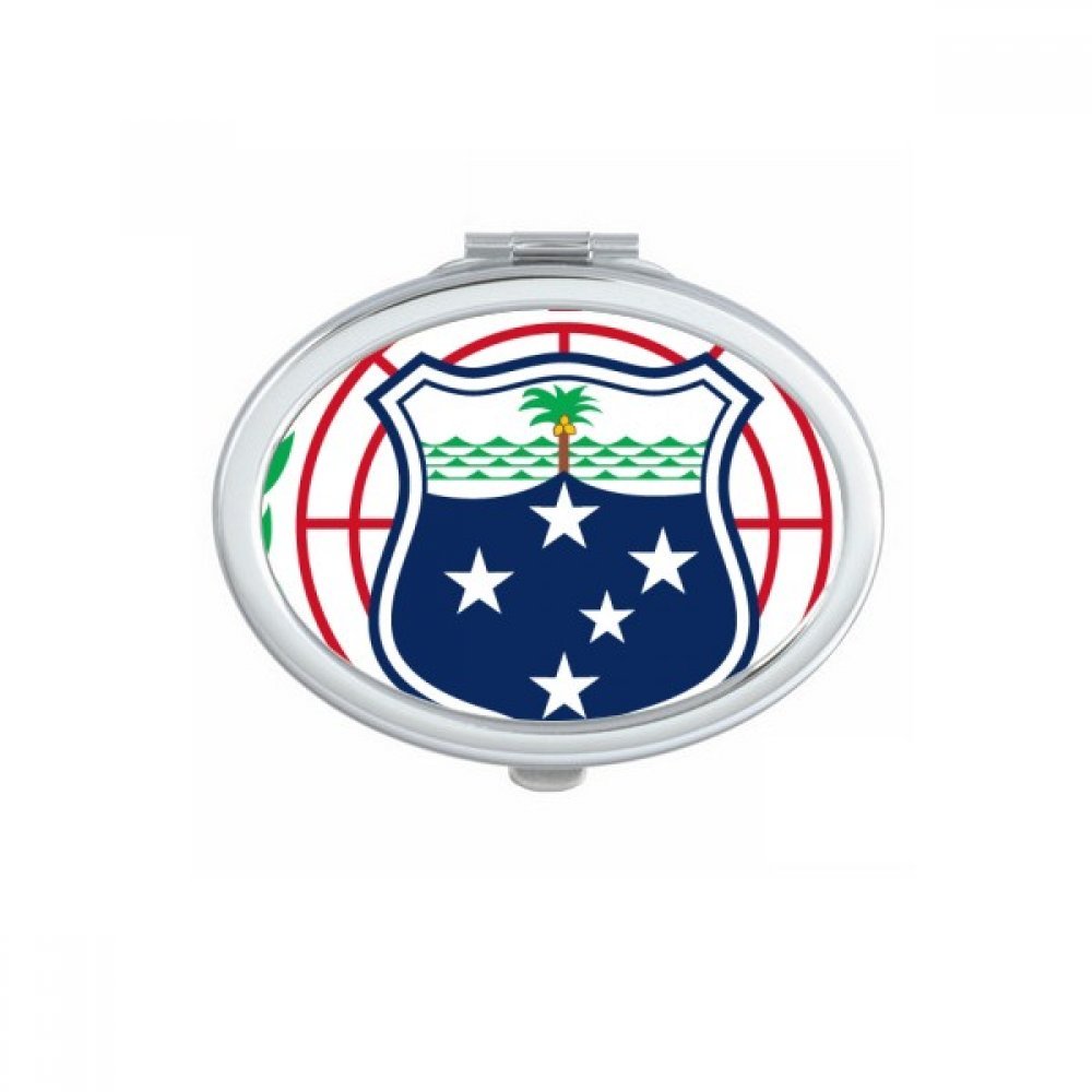 Miroir de poche Islande petit miroir de maquillage portable ovale
