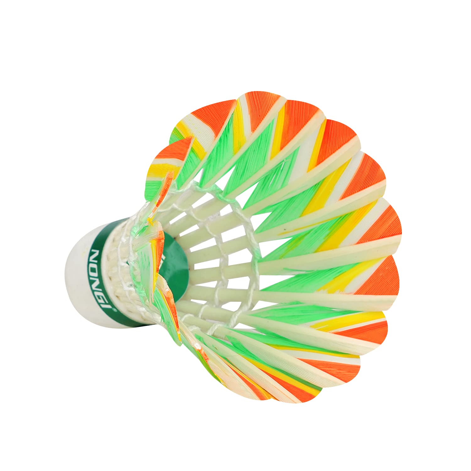 Nongi Designer Feather Badminton Shuttlecocks for Outdoor and Indoor Sports (Multicolor) 3