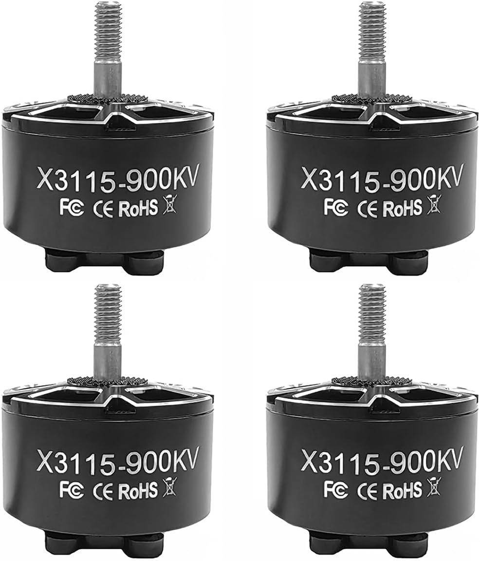 DYS 4pcs X3115 900KV 1050KV 1200KV Brushless Motor 6S for 9inch 10inch Long Range FPV Racing Drone Freestyle FPV Drone Quadcopter Motor (X3115 900KV 4PCS)