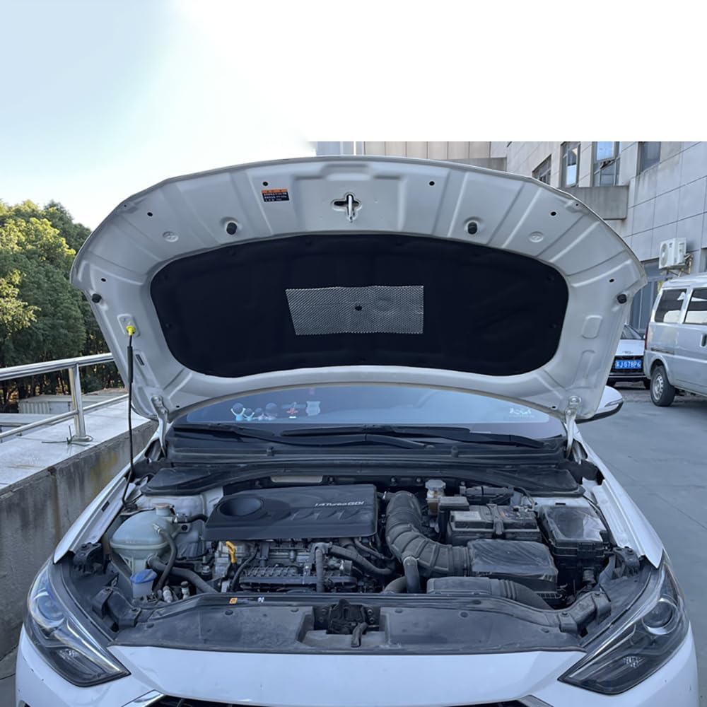 Cotone Isolante Acustico per Cofano Anteriore Auto,per Hyundai IX35 Elantra IX25 Verna Tucson,Isolamento del Cofano del Cofano, Isolamento Acustico del vano Motore
