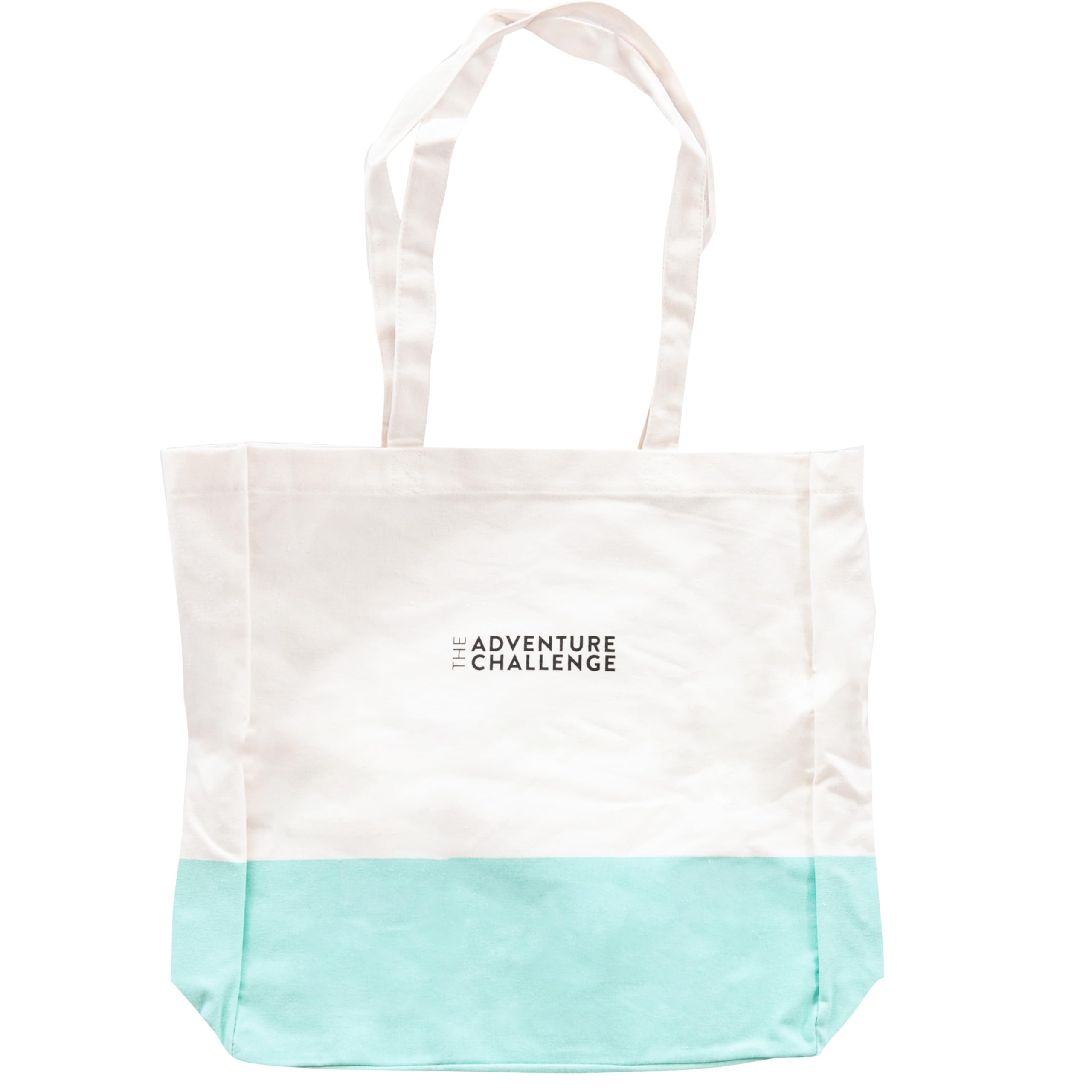 Large Canvas Tote Bag – Reusable Cotton Grocery Shopping Bag, Durable Eco-Friendly Shoulder Tote for Travel, Beach, Gym - By The Adventure Challenge
