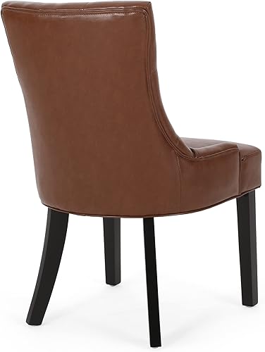 Miniatura 8 de Juego de 2 sillas de comedor modernas tapizadas de tela con patas cónicas para comedor, cocina, restaurante, escritorio y juegos de mesa y sillas,