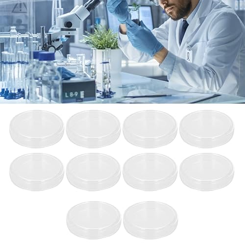 Miniatura 3 de Placas de Petri de vidrio con tapas de 2.992 in Placas de Petri de laboratorio Bioquímico Instrumentos de laboratorio Placas Petri de borosilicato