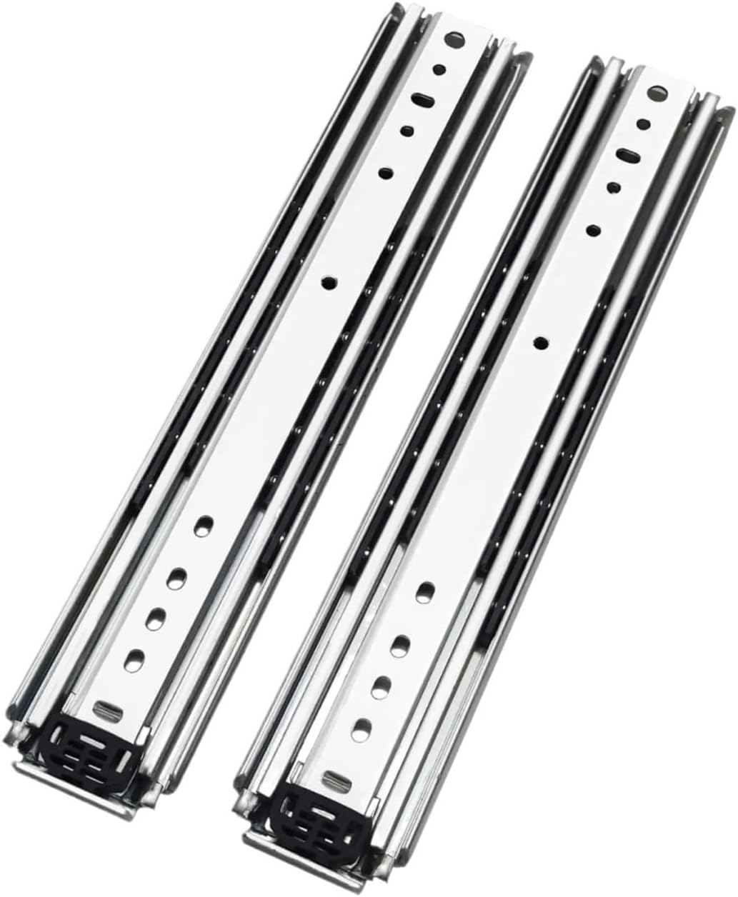 Drawer Rolling Bearing Slip Rail 1Pair 12-50inch Heavy Duty Drawer Slides Ball Bearing Full Extension Slide Rails(28inch(700mm))