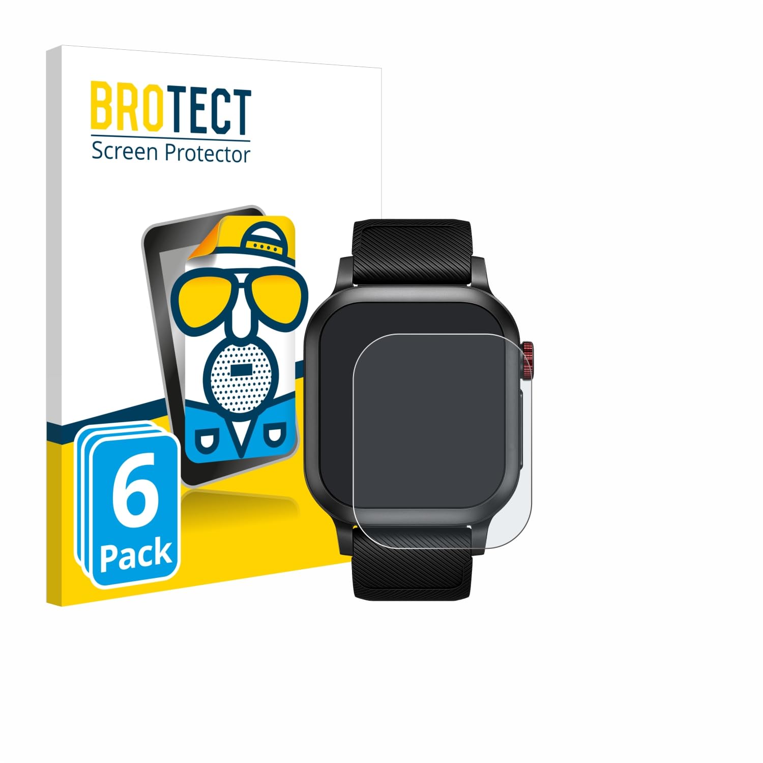 Brotect Pellicola Protettiva Opaca 2 Pezzi Per Holalei Fitness Tracker 1.3" | Anti-Riflesso E Anti-Impronta | Made In Germany